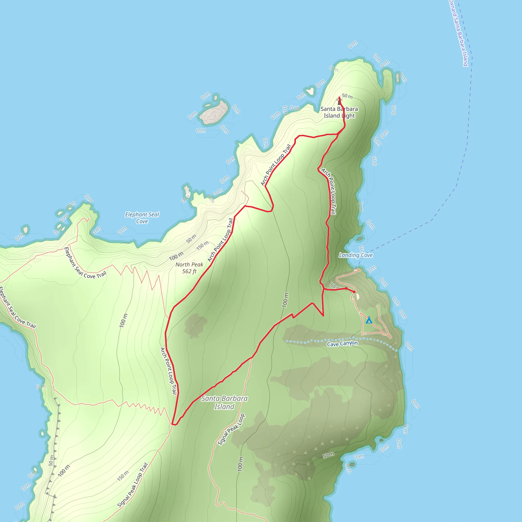 Arch Point Loop Trail mobile static map