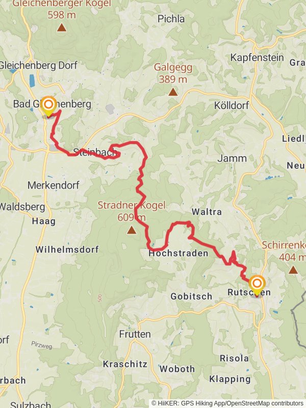 Rückgrat - Bad Gleichenberg-St Anna mobile static map