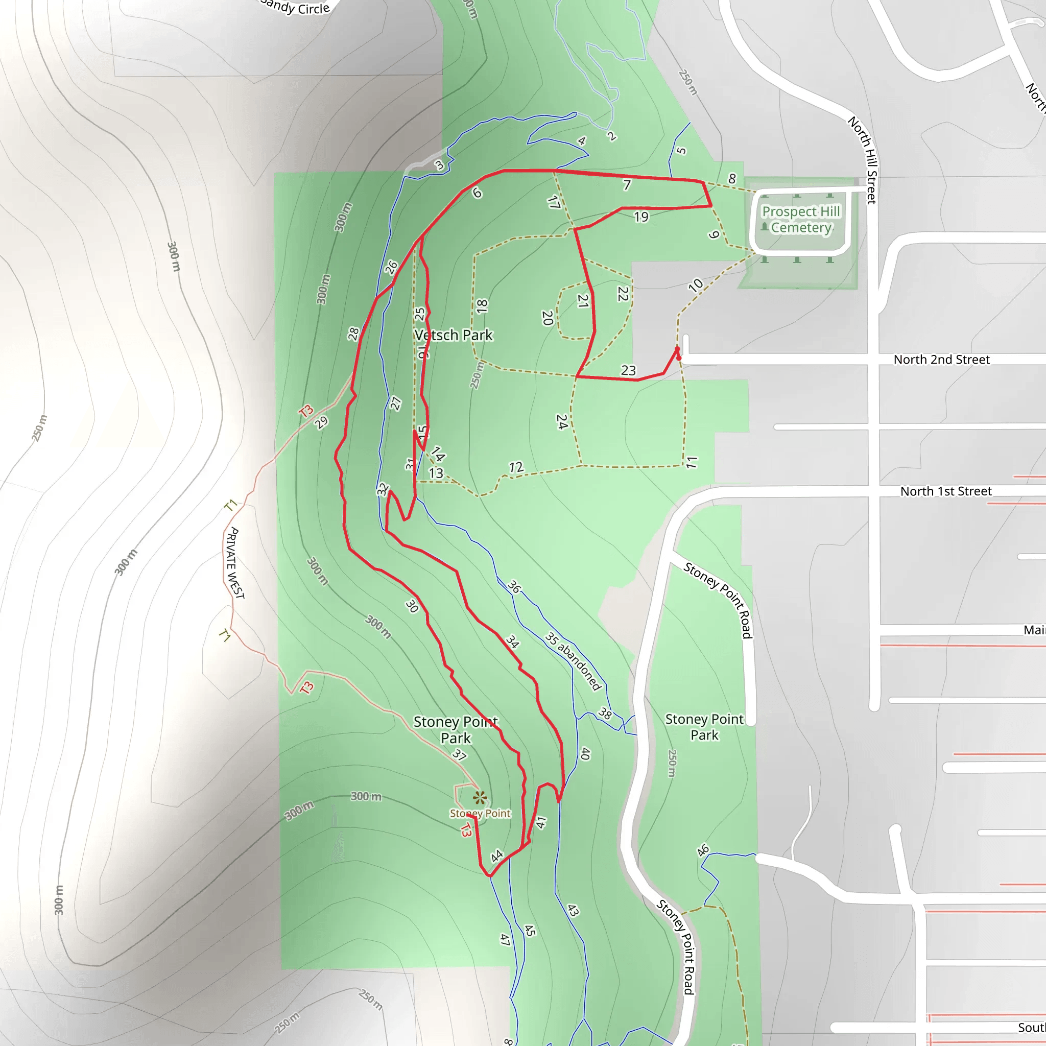 Heart of the Sun and Run Like Hell Loop mobile static map