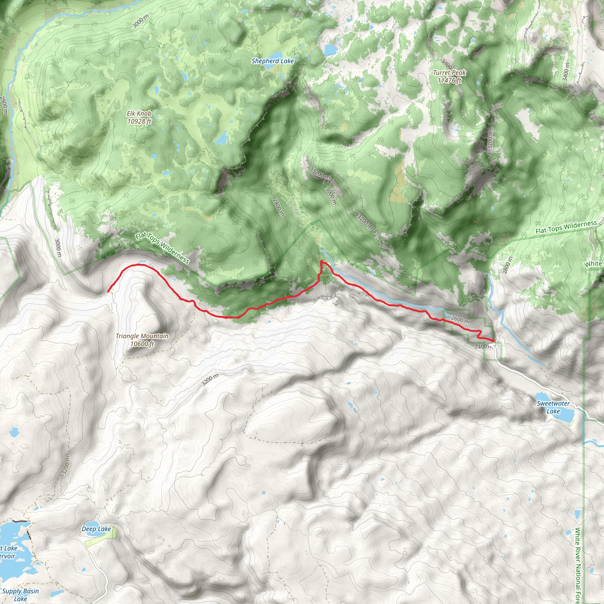 Sweetwater Trail mobile static map