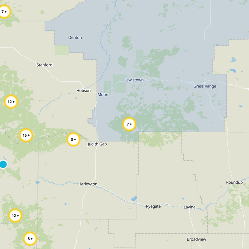Fergus County Static Map