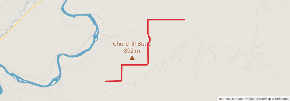 American Perimeter Trail - Rocky Mountains Primary stage 43 Map