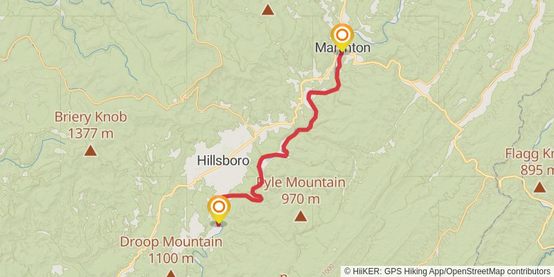 Greenbrier River Trail stage 4 Map