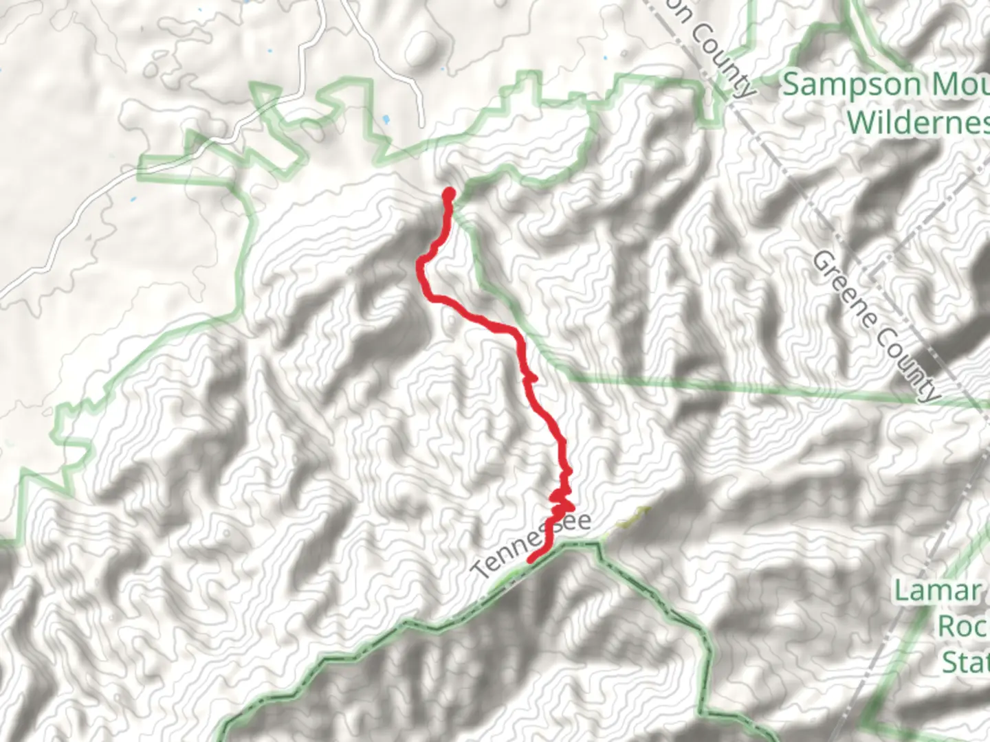 An image depicting the trail Horse Creek Road and its surrounding area.