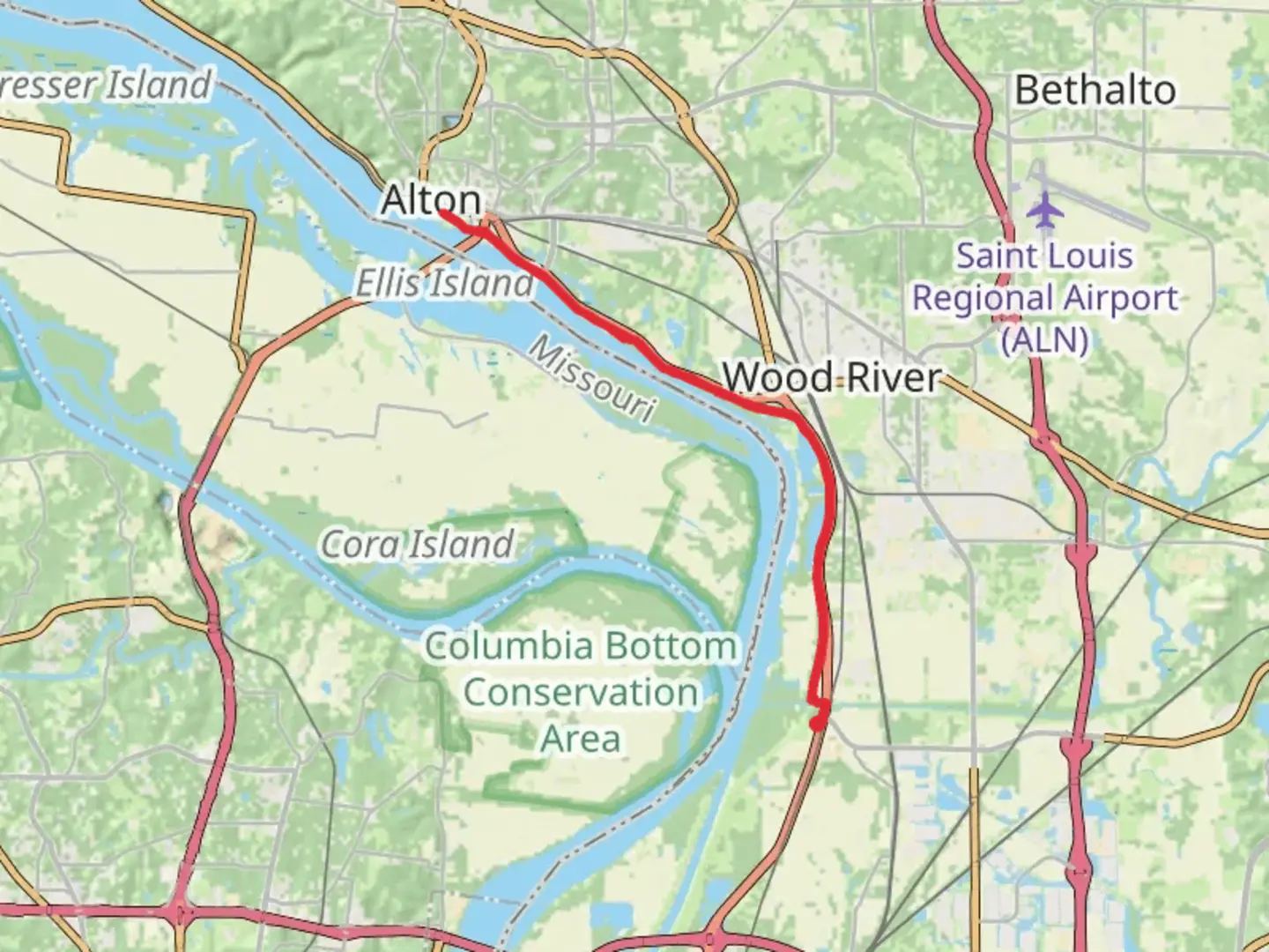 An image depicting the trail MCT confluence Trail and its surrounding area.