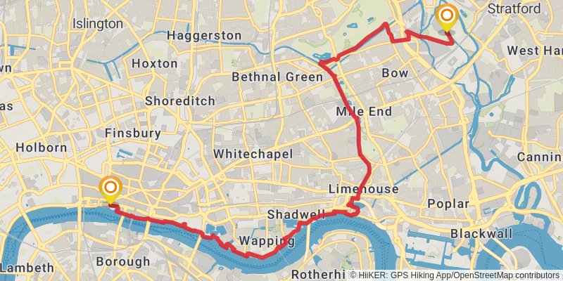 Weymouth to Newham Walk stage 16 Map