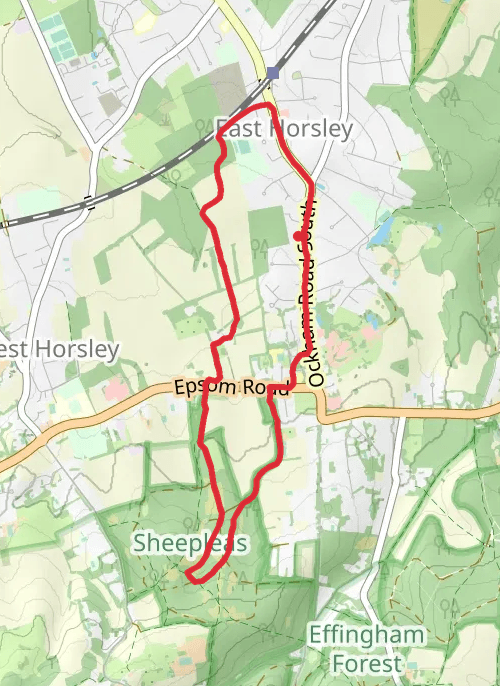 Guildford Walking mobile static map