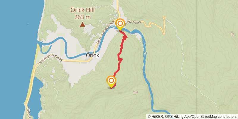 McArthur Creek Loop Trail stage 2 Map