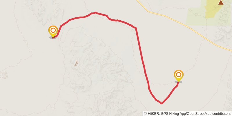 American Discovery Trail North Route stage 347 Map