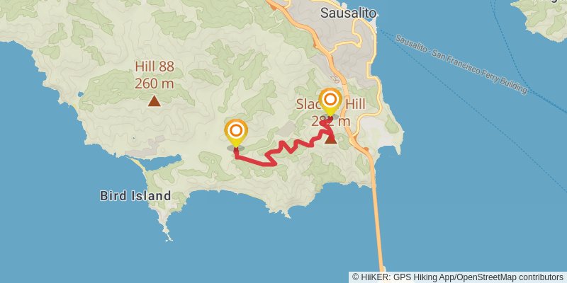 Bay Area Ridge Trail alt 2 Map