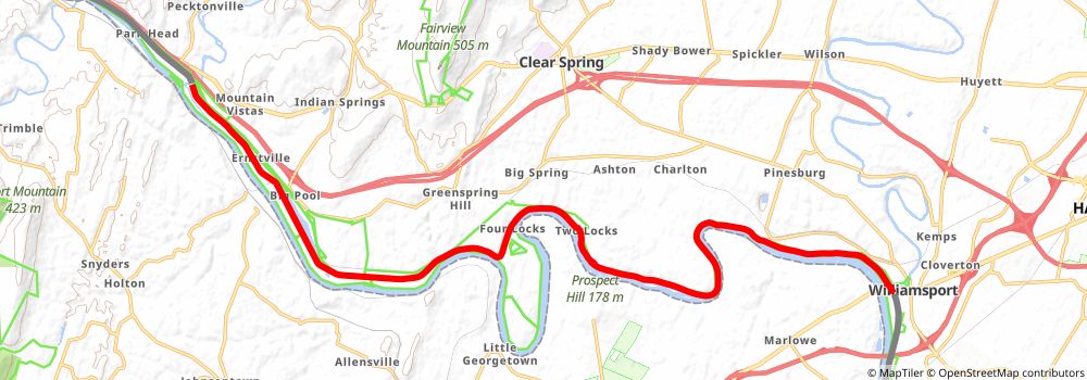 American Discovery Trail South Route stage 20 Map