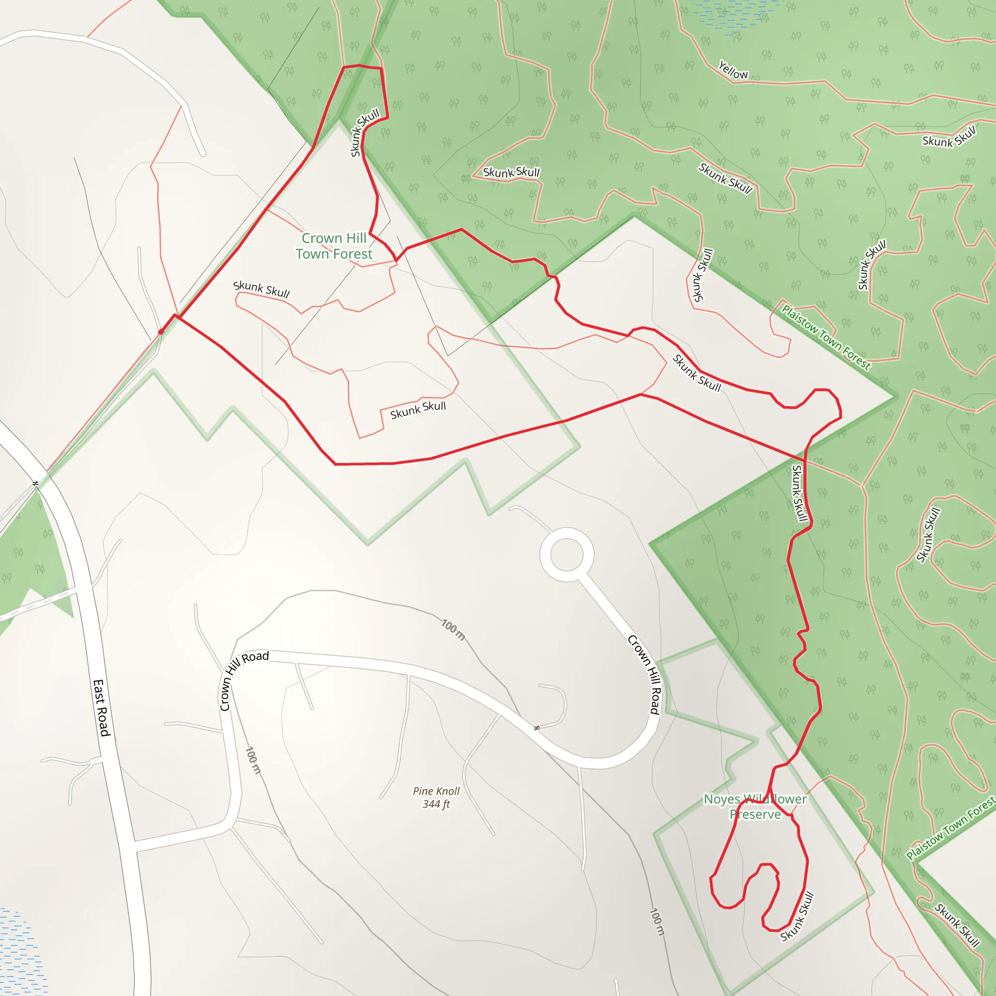 Greenbelt B Loop Trail mobile static map