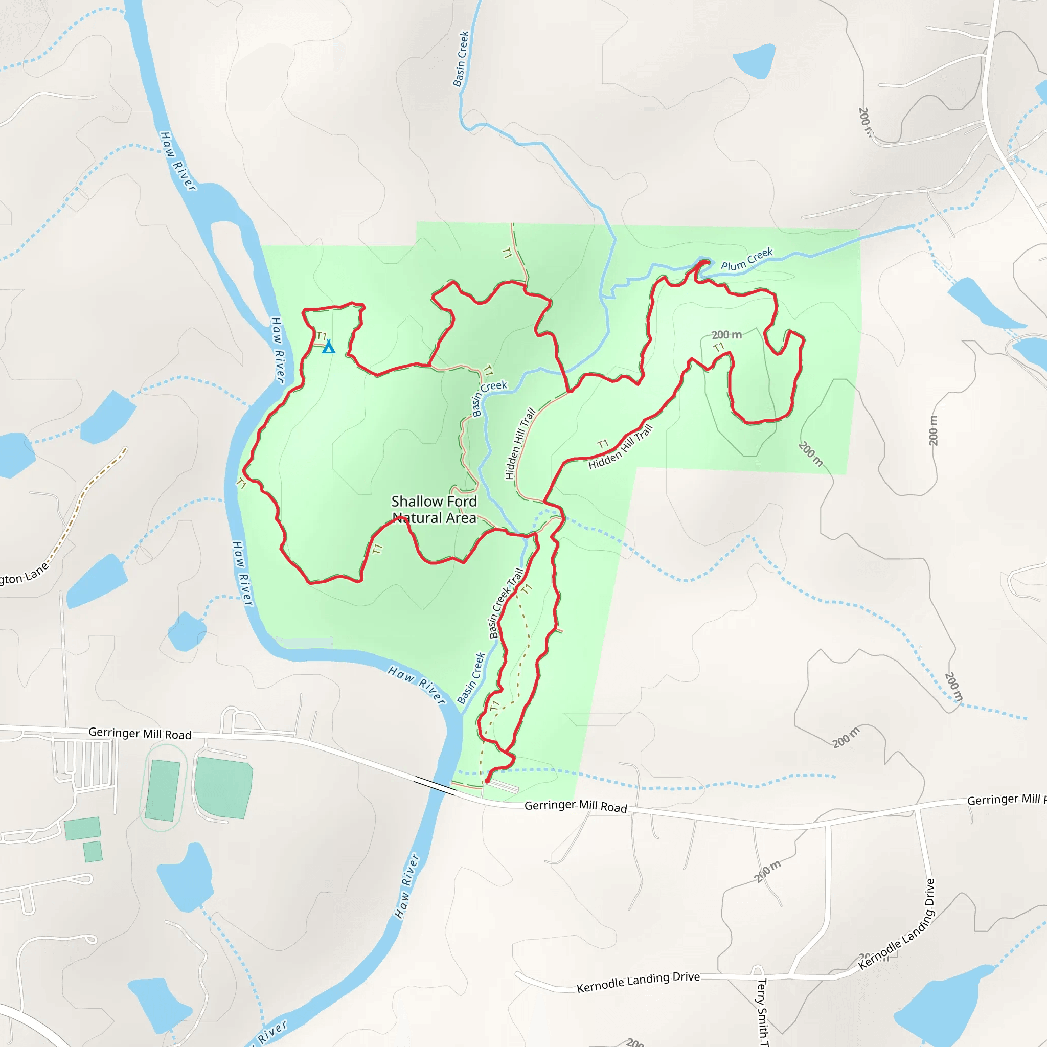 Basin Creek - Hidden Hill - Homestead Loop Trail mobile static map