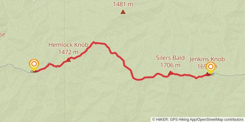 Appalachian Trail stage 22 Map