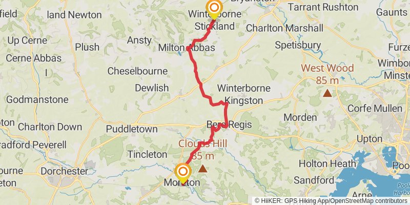 Jubilee Trail stage 5 Map