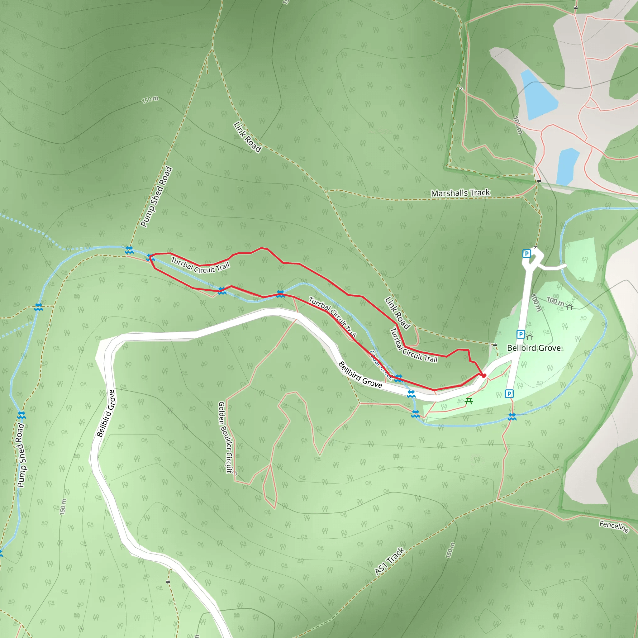 Turrbal Circuit Walk mobile static map