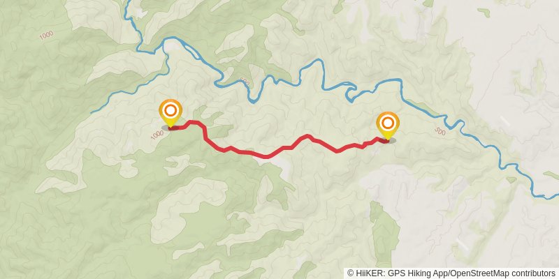 Makahu Road to Makino Hut to Te Puia Lodge to Makahu Rd stage 1 Map