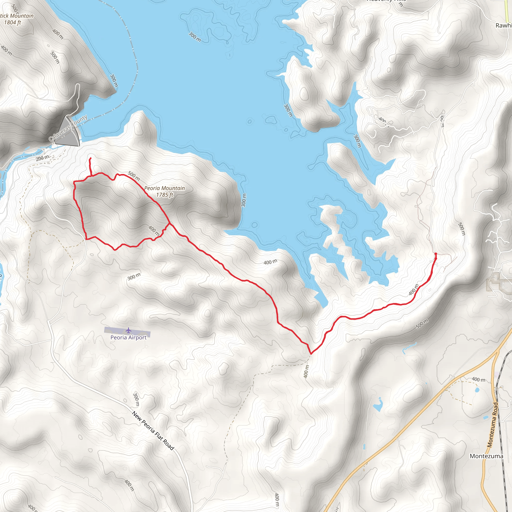 Peoria Mountain from Shell Road mobile static map