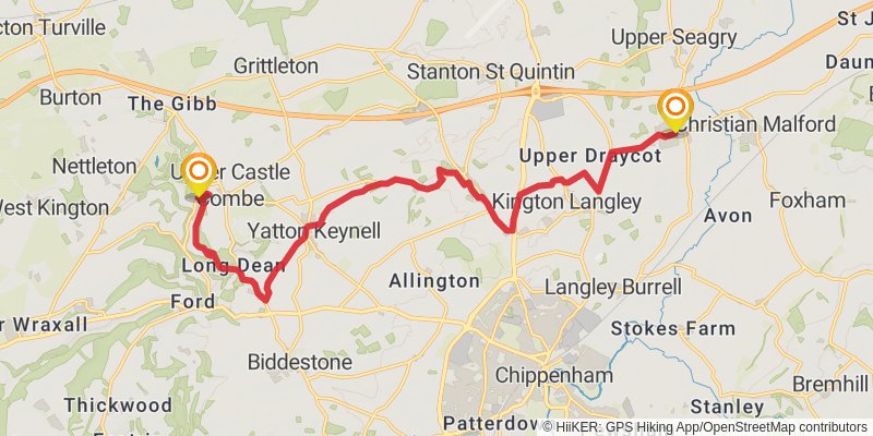 Celtic Way stage 26 Map