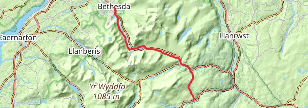 Snowdonia Way stage 5 Map