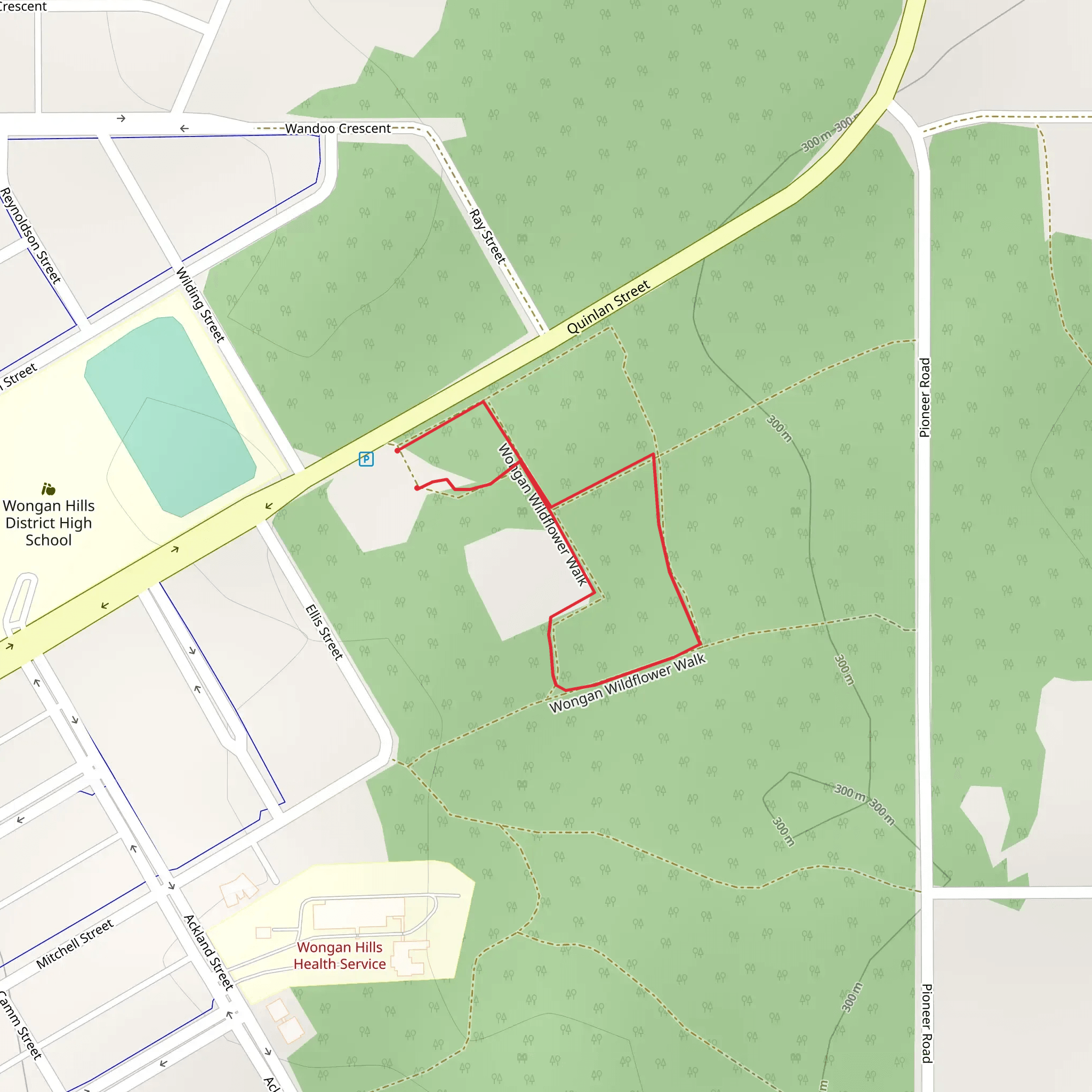 Wongan Wildflower Walk mobile static map