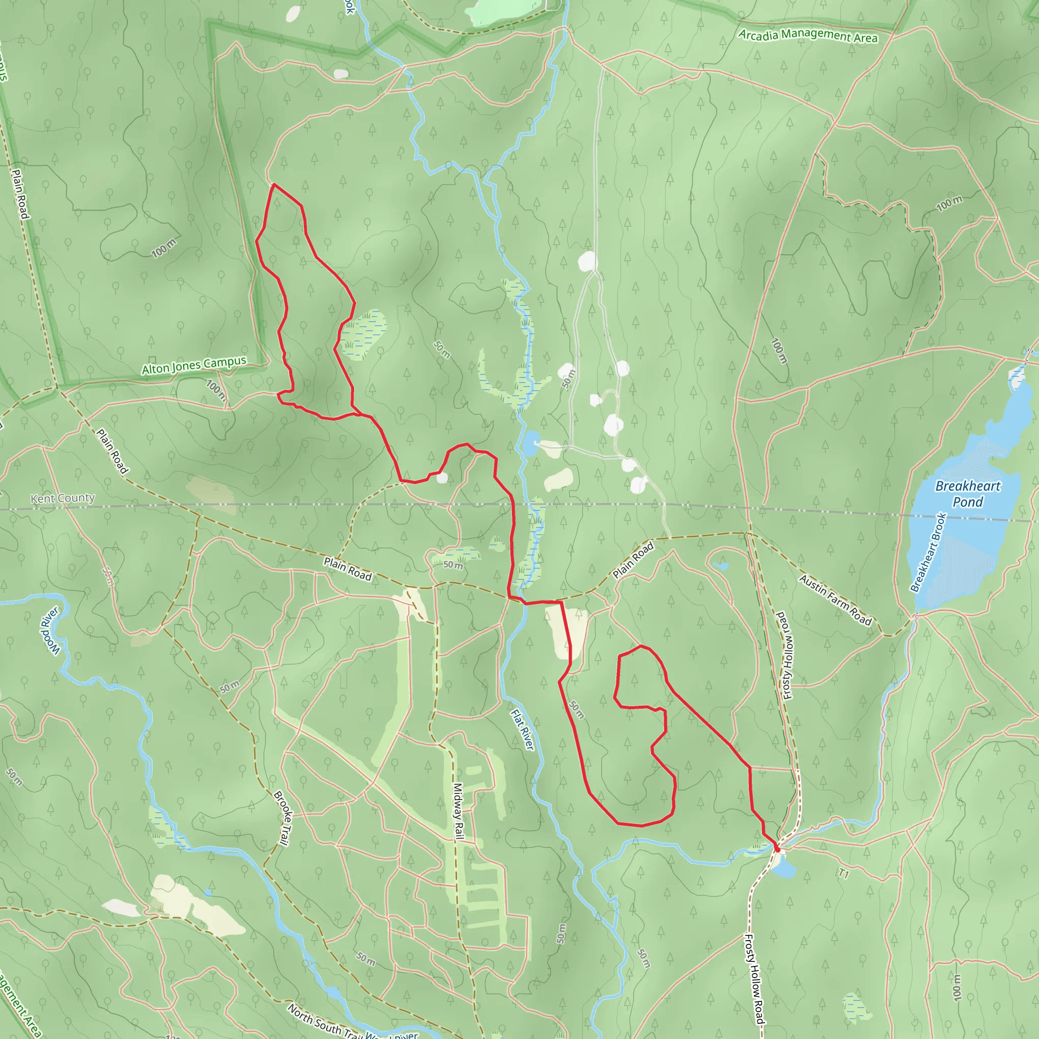 Shelter Trail mobile static map
