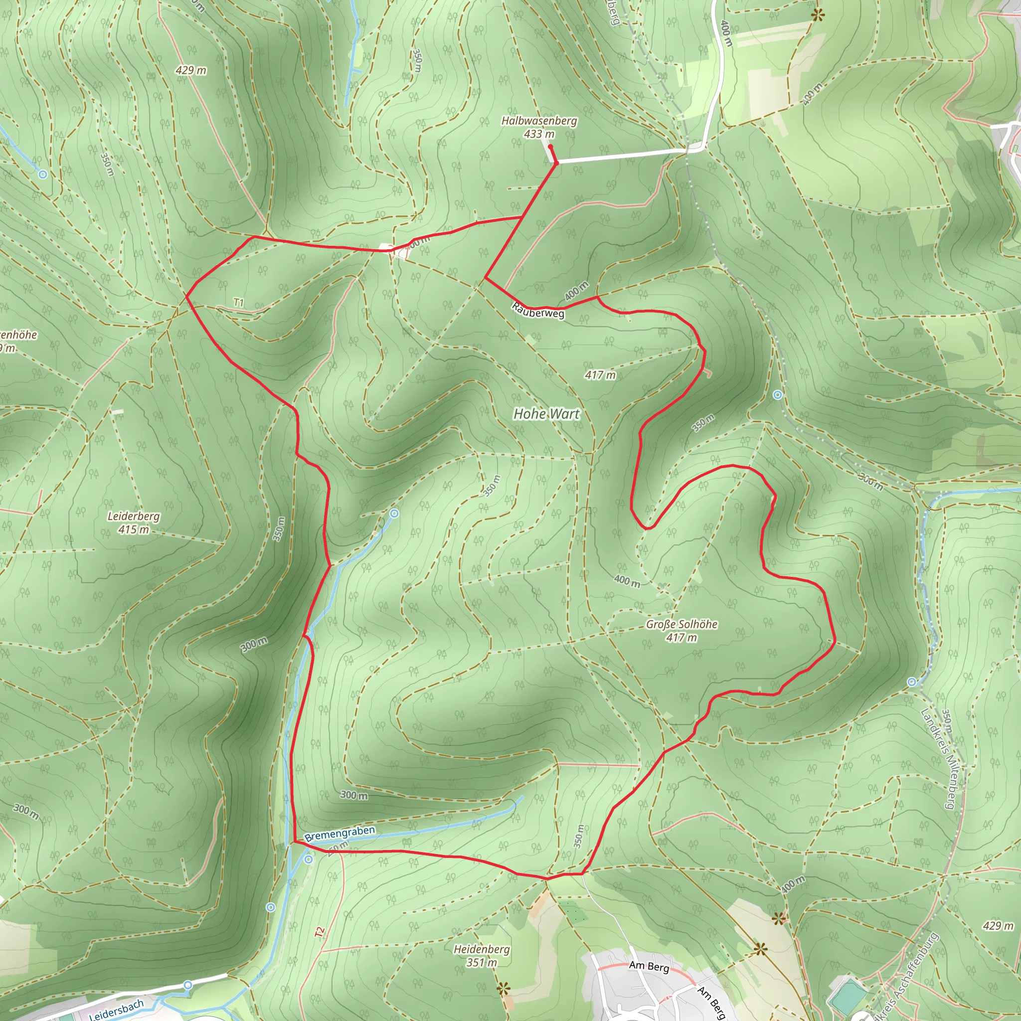 Hohe Wart, Solhohe and WEißes Bild Loop mobile static map