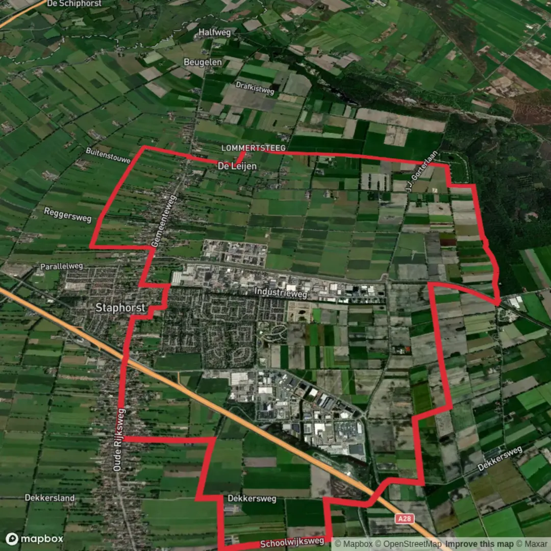 An image depicting the trail Molenhoeks Weg and Lommertsteeg Loop and its surrounding area.