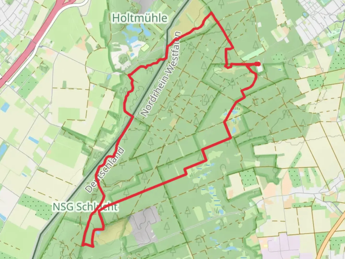 An image depicting the trail Galgenvenn Loop and its surrounding area.