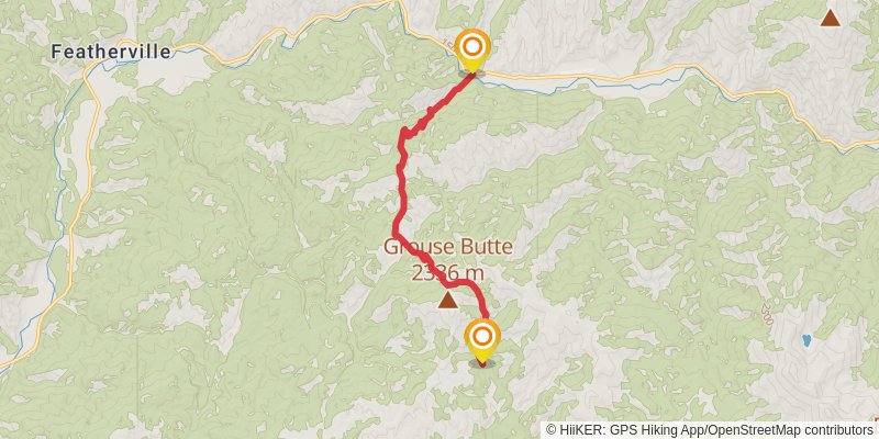 Idaho Centennial Trail stage 13 Map