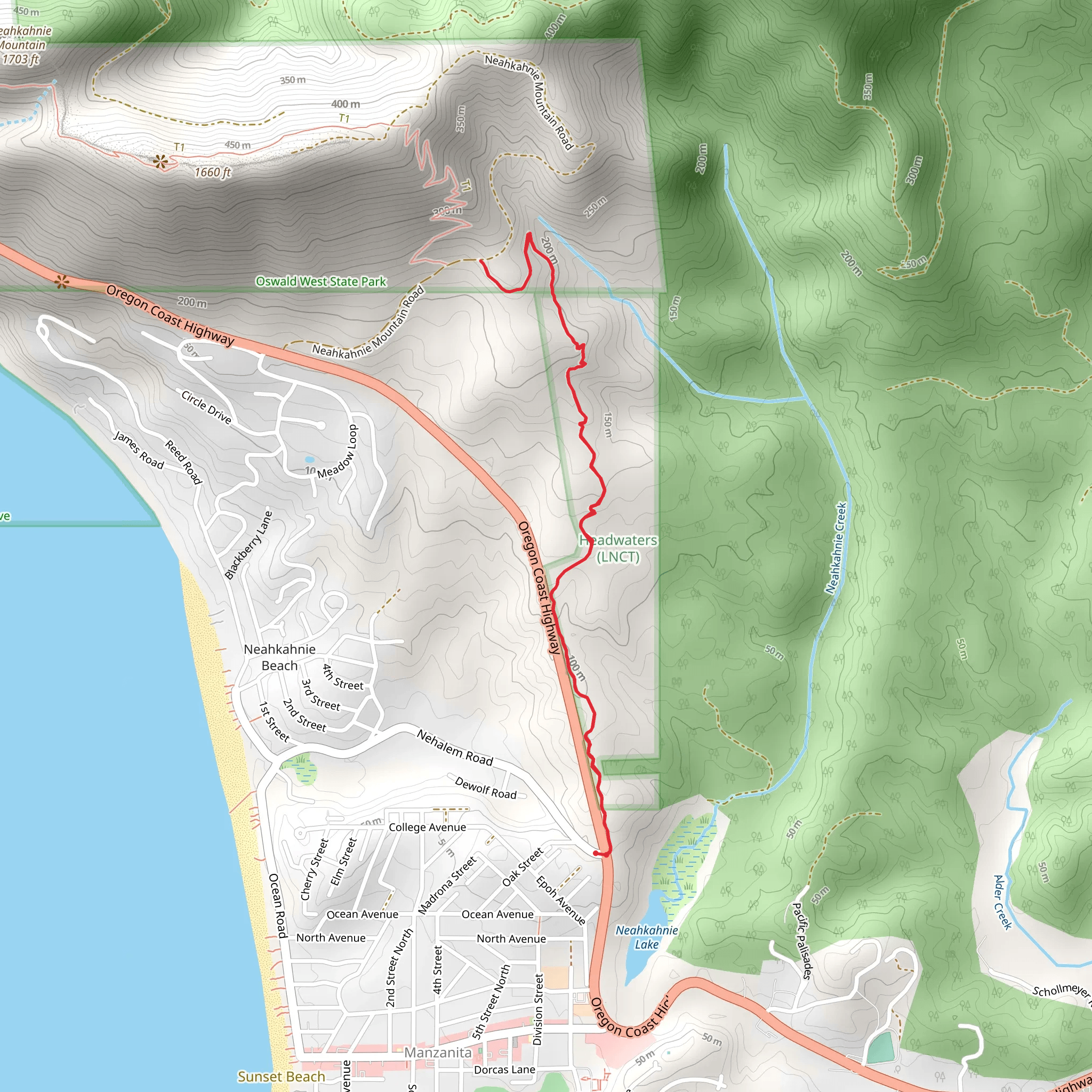 Headwaters Trail mobile static map