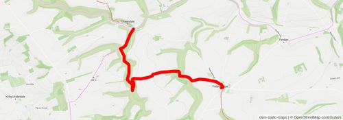 Nunburnholme to Thixendale - Wolds Way stage 2 Map
