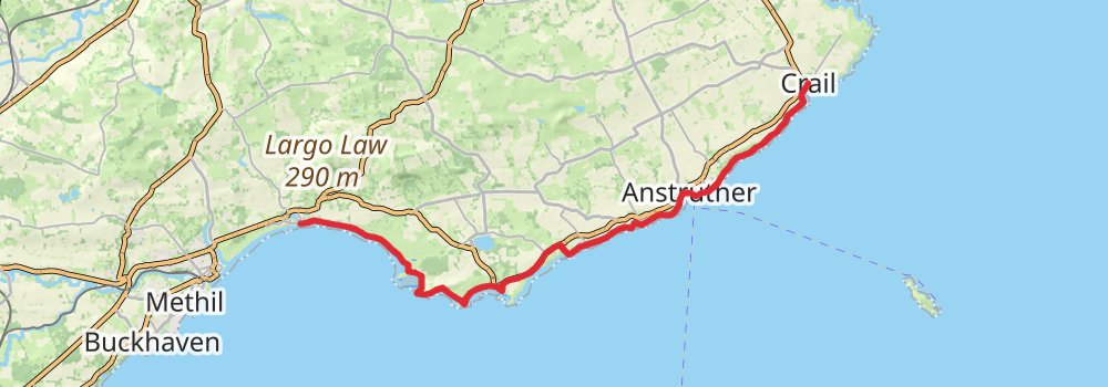 Fife Coastal Path 5-Day Challenging Tour (Hillwalk Tours) stage 3 Map