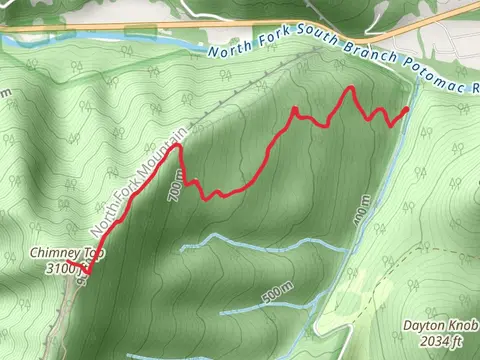 Chimney Top via North Fork Mountain Trail