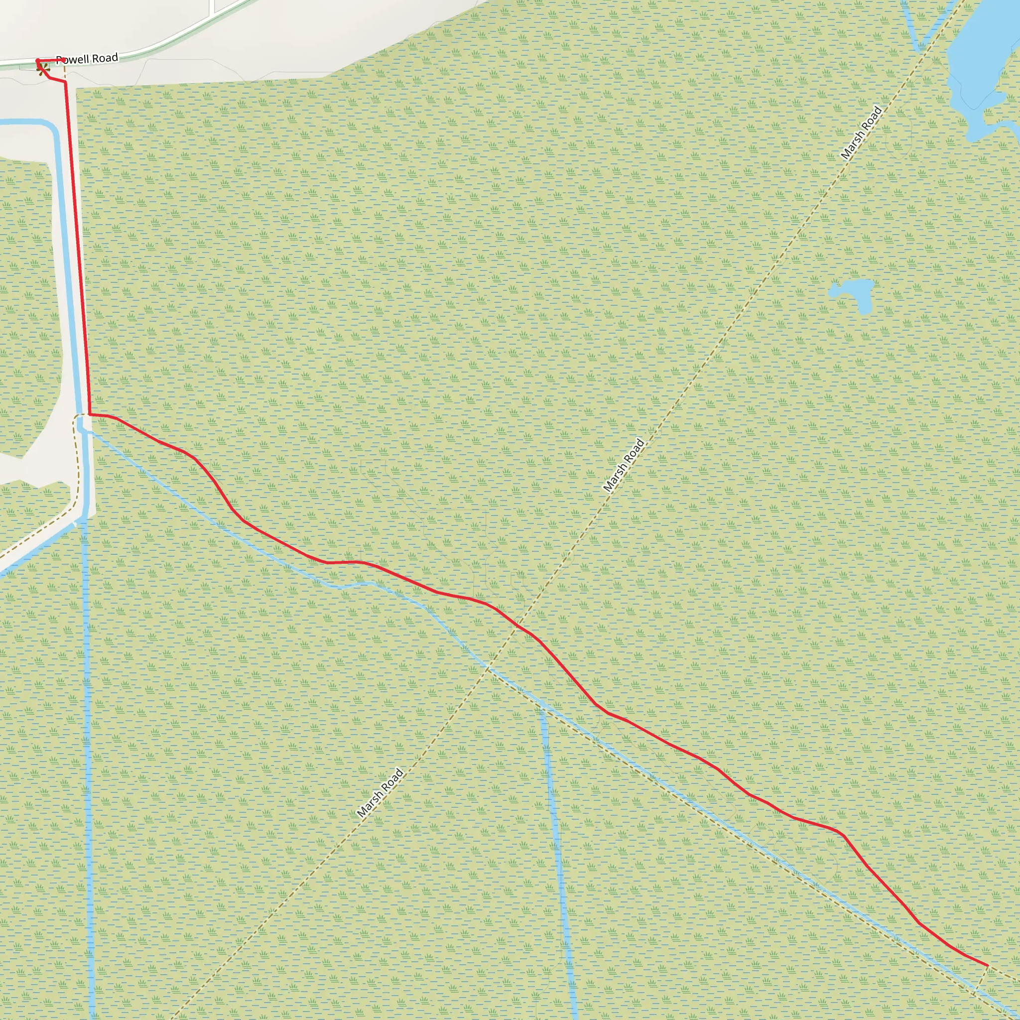Powell Marsh mobile static map