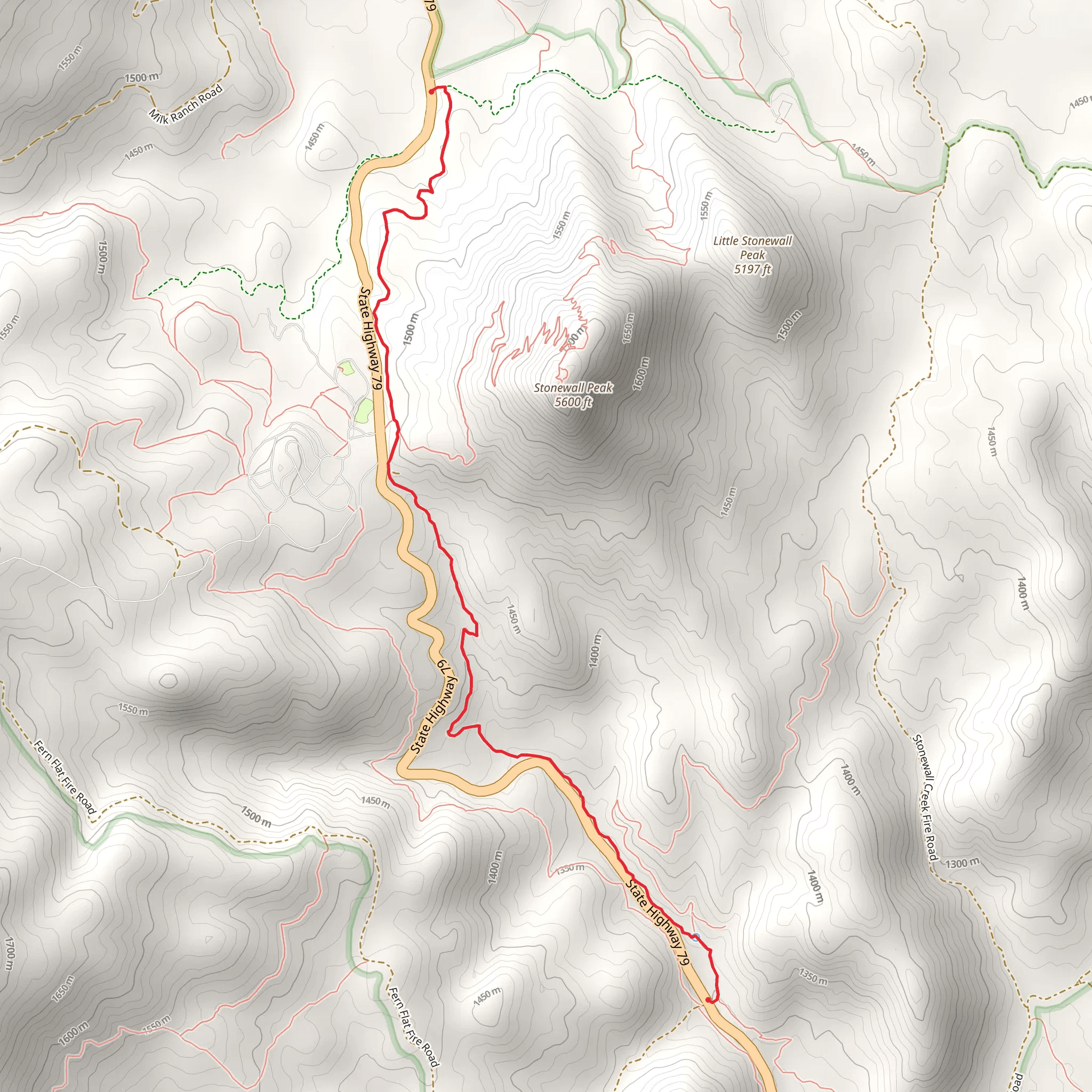 Cold Stream Trail mobile static map
