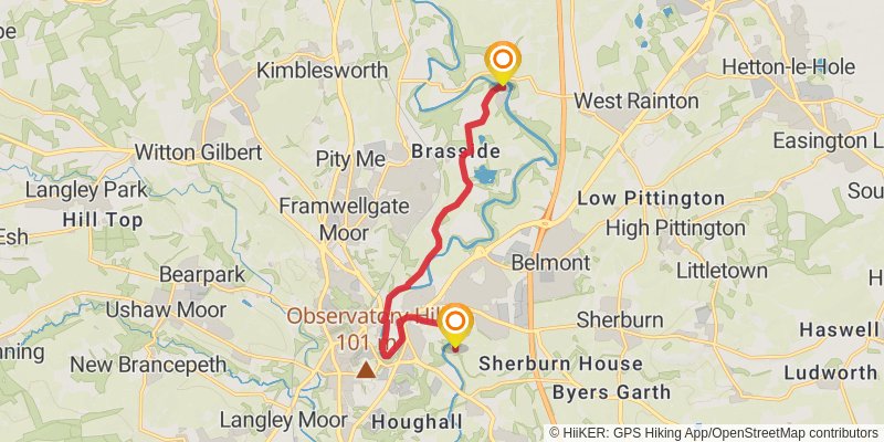 Weardale Way stage 2 Map