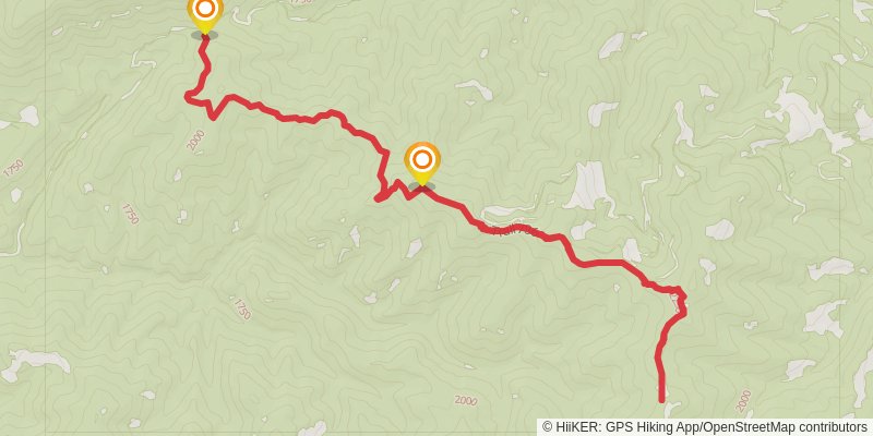 Hoover Ridge Trail stage 2 Map