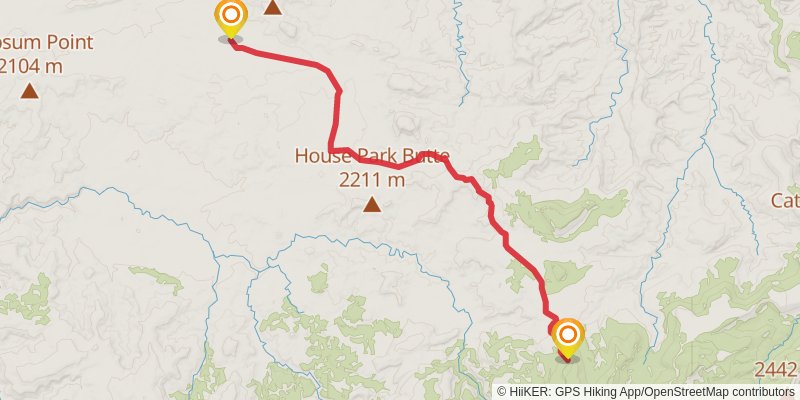 American Discovery Trail - Utah stage 18 Map