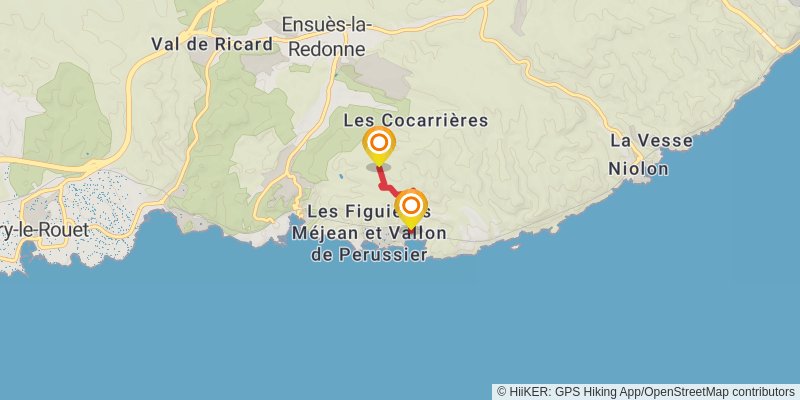 Grand Sentier de la Côte Bleue alt 2 Map