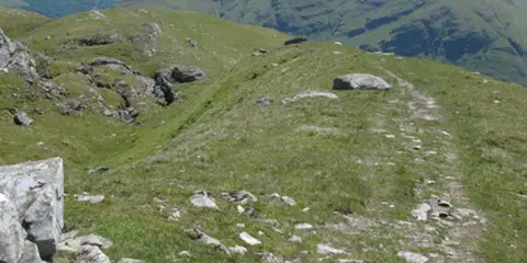 An image depicting the trail Cruach Àrdrain and Beinn Tulaichean Loop and its surrounding area.