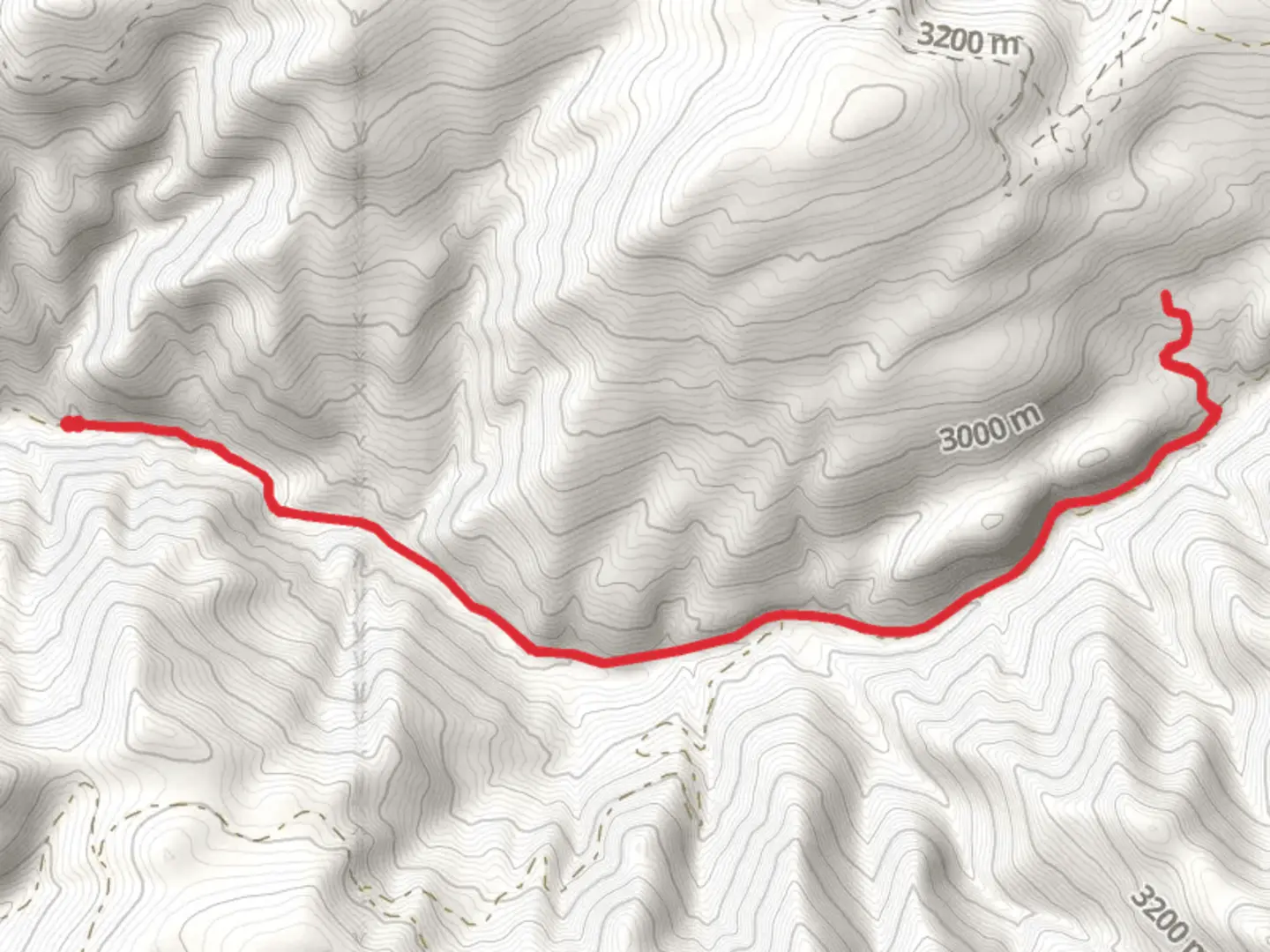 An image depicting the trail Rito De La Olla and Diablo Canyon and its surrounding area.
