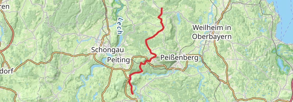 Münchner Jakobsweg stage 5 Map