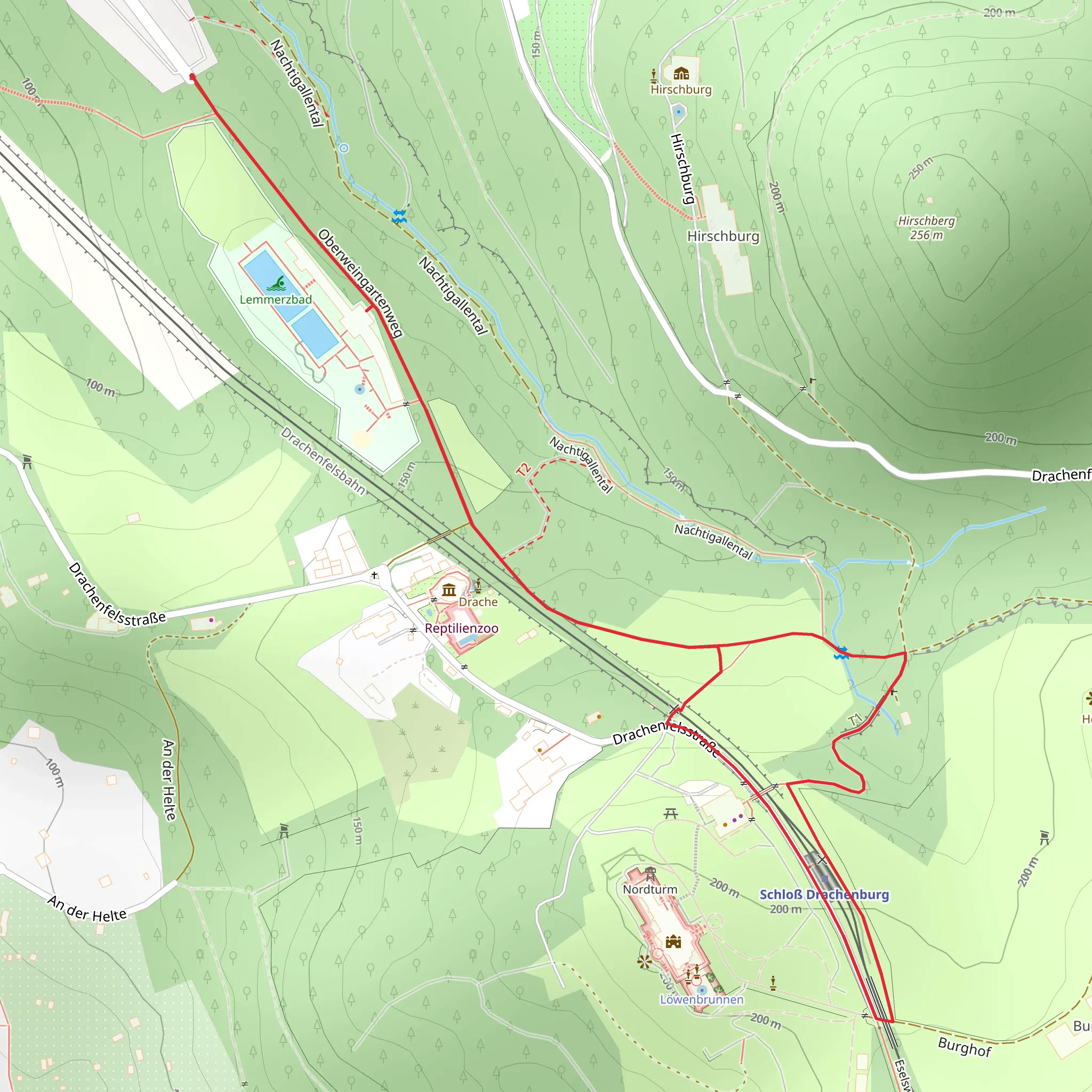 Am Kuckstein via Beethoven Wanderweg mobile static map