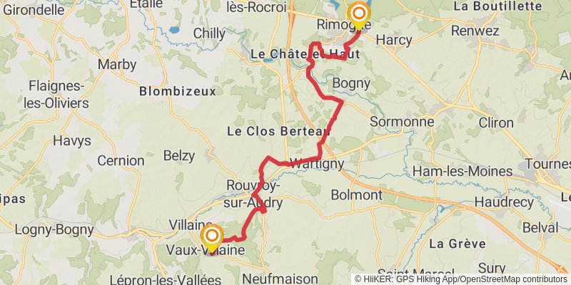 GR 12 - France stage 2 Map