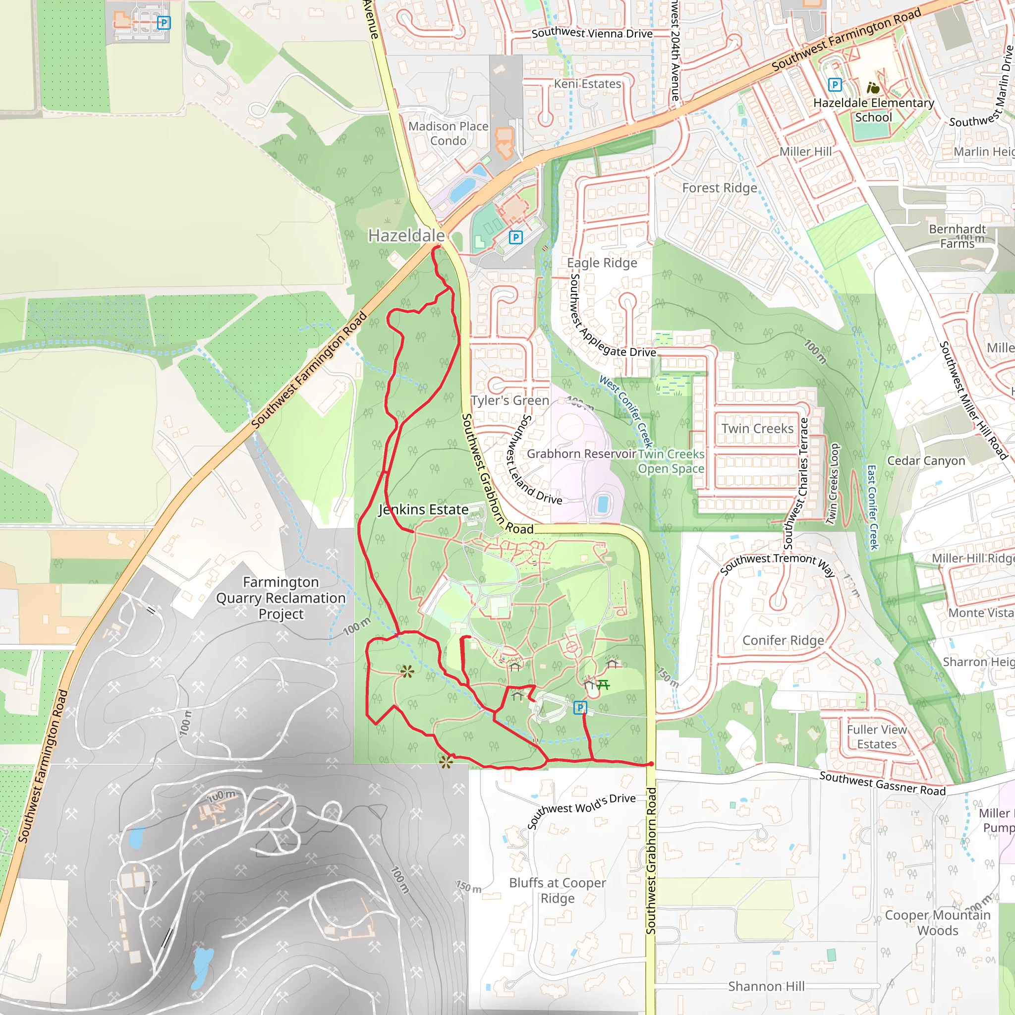 Jenkins Estate - West mobile static map