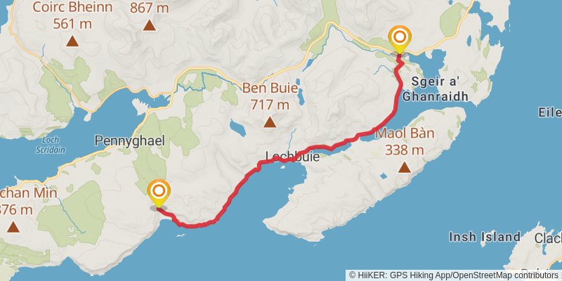 St Columba's Way stage 3 Map