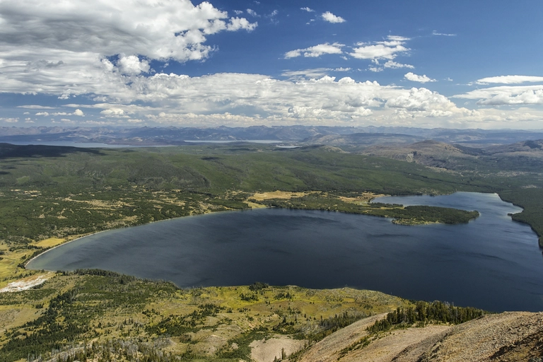 An image depicting the trail Heart Lake Loop Trail and its surrounding area.