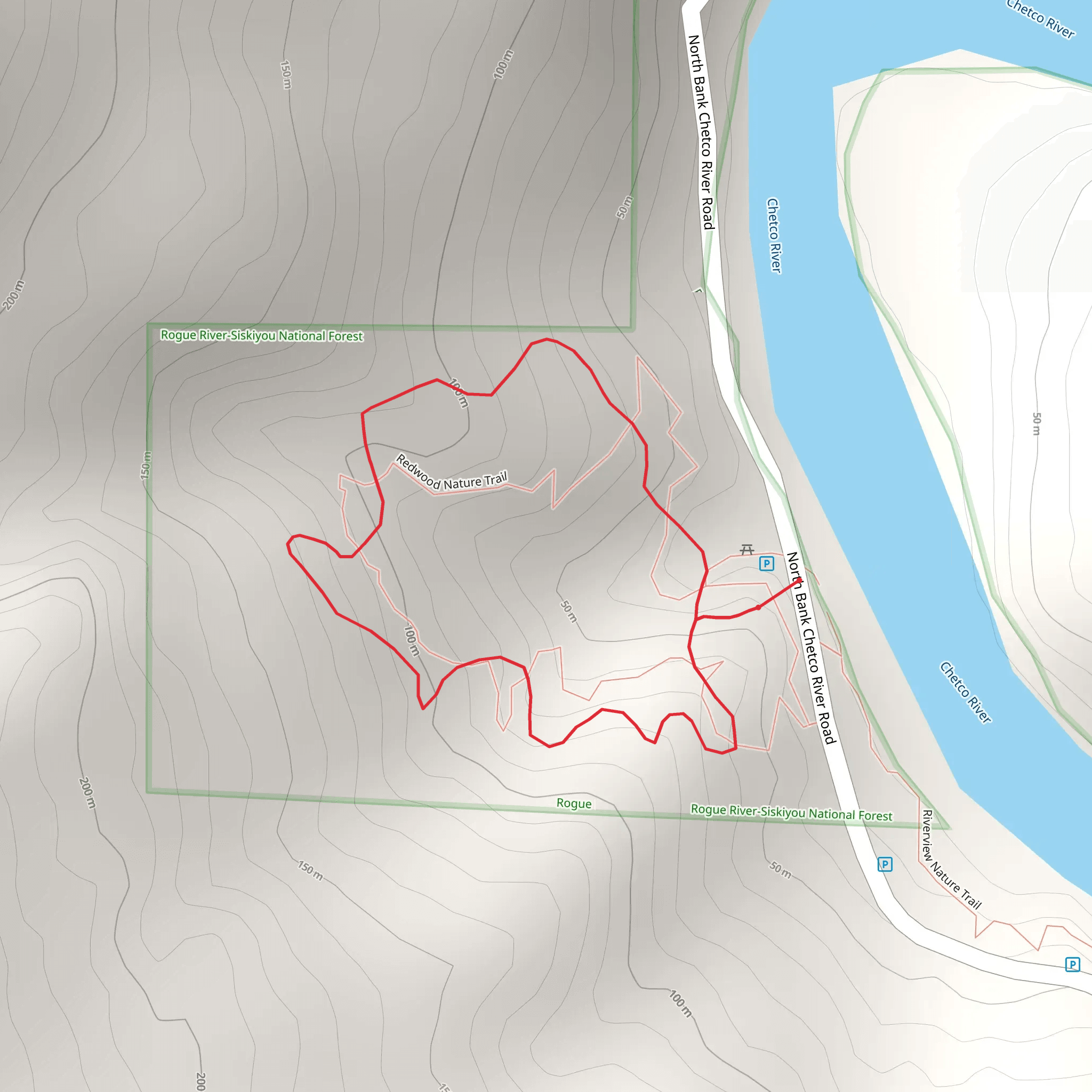 Redwood Nature Trail mobile static map