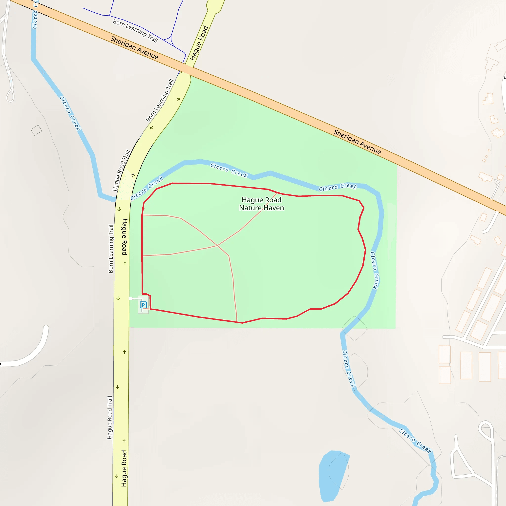 Hague Road Nature Haven Loop mobile static map